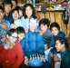 1968 Gary's birthday. ? Charlie Tickett, Bobby Jones, Mina Griest, Alice Lee, Mabel Johson, Perhaps Griest?  behind, Tony Jones in red sweater, ? Gerald (Gary) ? Griest, Carroll Grey