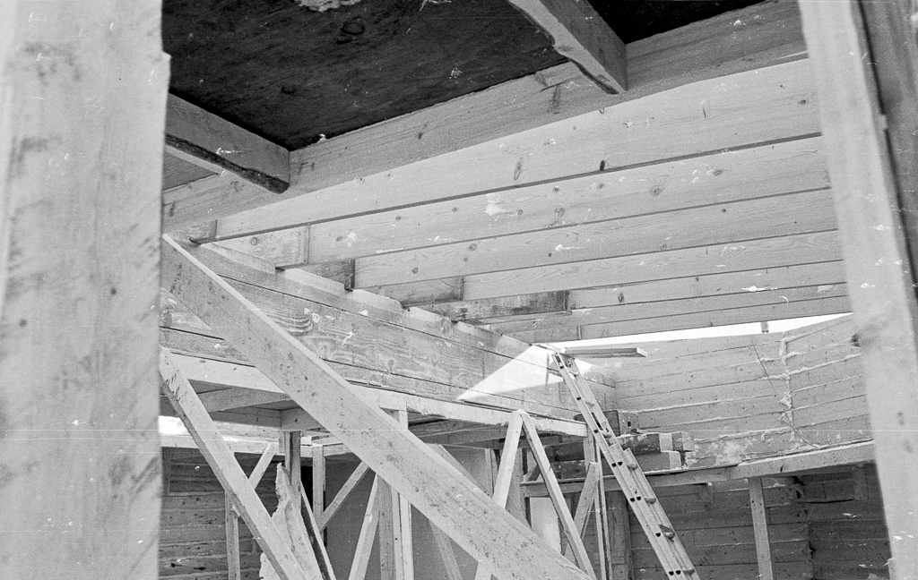 Lumber building under construction