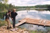Oliver and Rein by raft  in Norway