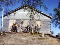 1960s Jacob Johnson ringing the bell for the Ambler Friends Church.