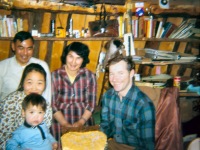 1960s Ronald&Evelyn Barr with Don&Mary&Alvin anniversary. At our house .