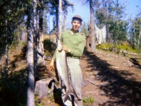 1965 or 1966 Richard Cameron with Sheefish