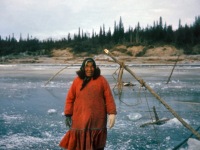 1967 Ice fishing Maude Cleveland .