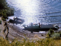 Late 1960s Lena Saterlee and Jimmy Jones and us moving up-river to Ambler.