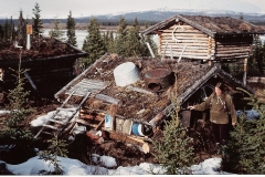 1981  Heidi standing at Olivers place in Ambler.