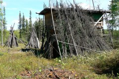 2010- windreak on side of Oliver's cache at the lake. Photo by Dyre or Rein Dammann