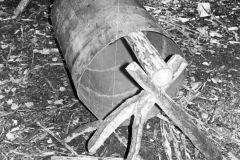Opening an oil drum