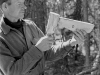 Adjusting the bite of a handmade wood plane