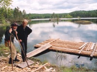 Oliver and Rein by raft  in Norway